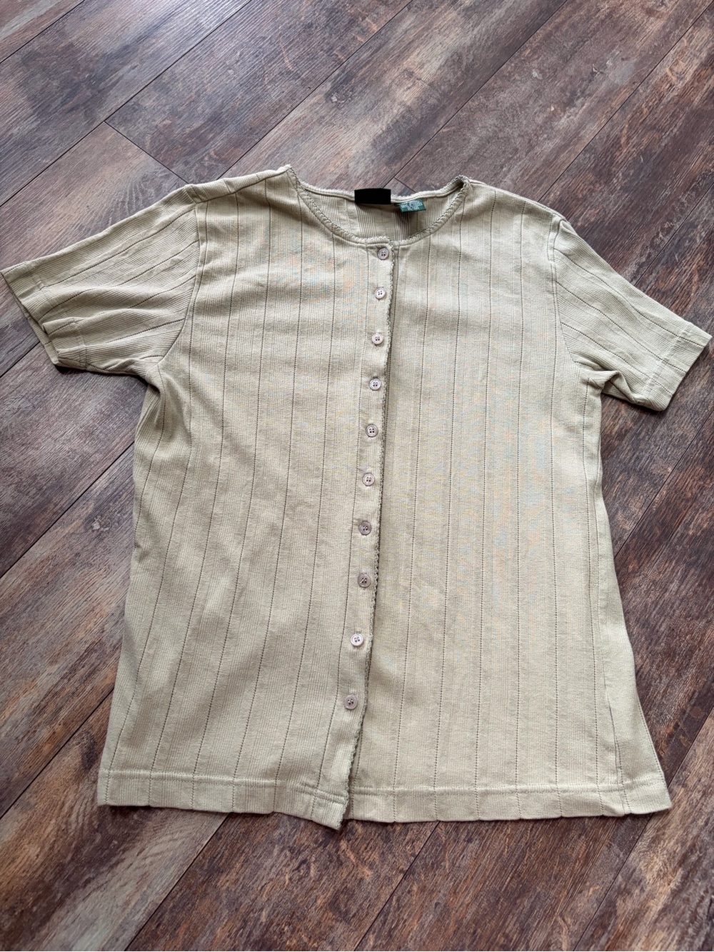 Vintage Hunt Club Granola Camp Short Sleeve Cardigan Top Sz M